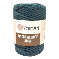 YarnArt Macrame Rope 3mm- 789- petrol цена и информация | Принадлежности для вязания | kaup24.ee