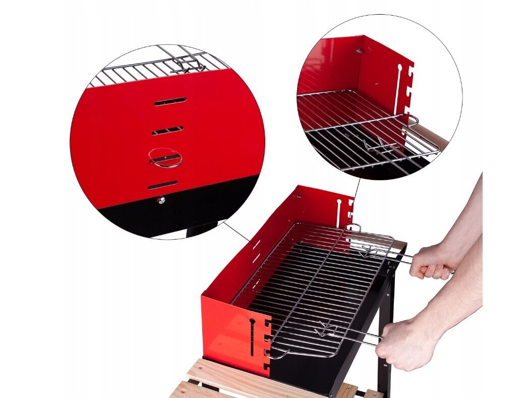 Söegrill MalTec 48 x 26,5 cm + BBQ ventilaatori juhised MalTec hind ja info | Grillid | kaup24.ee