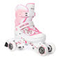 Rulluisud 3in1 Raven Laguna White/Pink, 30-33 hind ja info | Rulluisud ja tarvikud | kaup24.ee