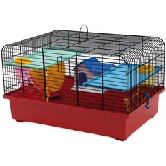 Puur : Placek Cage CH 1, must+punane, 49*32.5*29cm hind ja info | Puurid ja tarvikud väikeloomadele | kaup24.ee