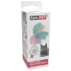 Игрушка для кошек : Placek Cat Epic Pet Rolling feather ball 4cm цена и информация | Игрушки для кошек | kaup24.ee