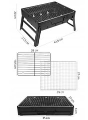 MalTec söegrill 27,5 x 35,5 cm hind ja info | Grillid | kaup24.ee