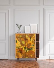 Комод BS6 Sunflowers By Vincent Van Gogh L 94 cm, орех цена и информация | Комоды | kaup24.ee