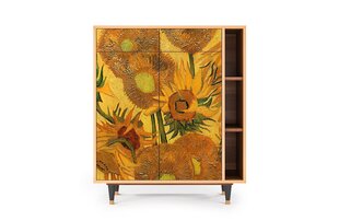 Комод BS6 Sunflowers By Vincent Van Gogh L 94 cm, орех цена и информация | Комоды | kaup24.ee