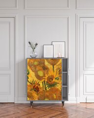 Комод BS6 Sunflowers By Vincent Van Gogh L 94 cm, серый цена и информация | Комоды | kaup24.ee