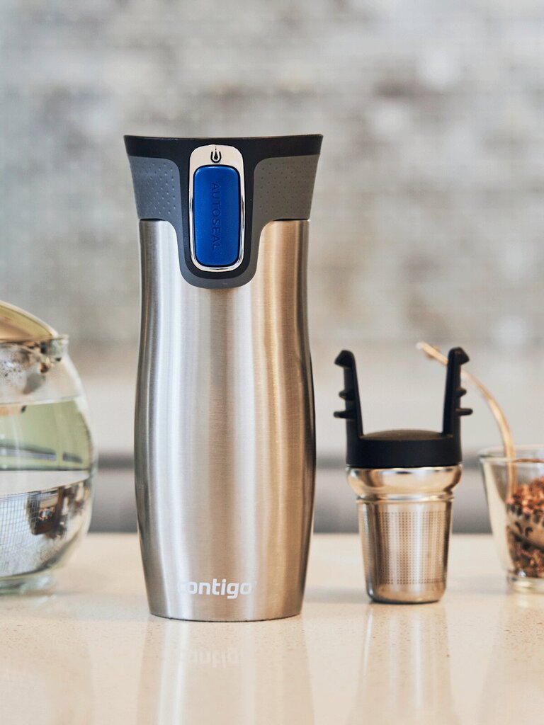 Contigo West Loop 2.0 termokruus 470ml - terasest - Forest цена и информация | Termosed, termostassid | kaup24.ee