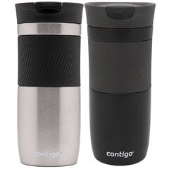 Contigo Byron 470ml termokruuside komplekt - roostevaba teras + matt must цена и информация | Термосы, термокружки | kaup24.ee