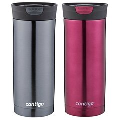 Contigo Huron 470ml termokruusi komplekt - Gunmetal + Vivacious цена и информация | Термосы, термокружки | kaup24.ee