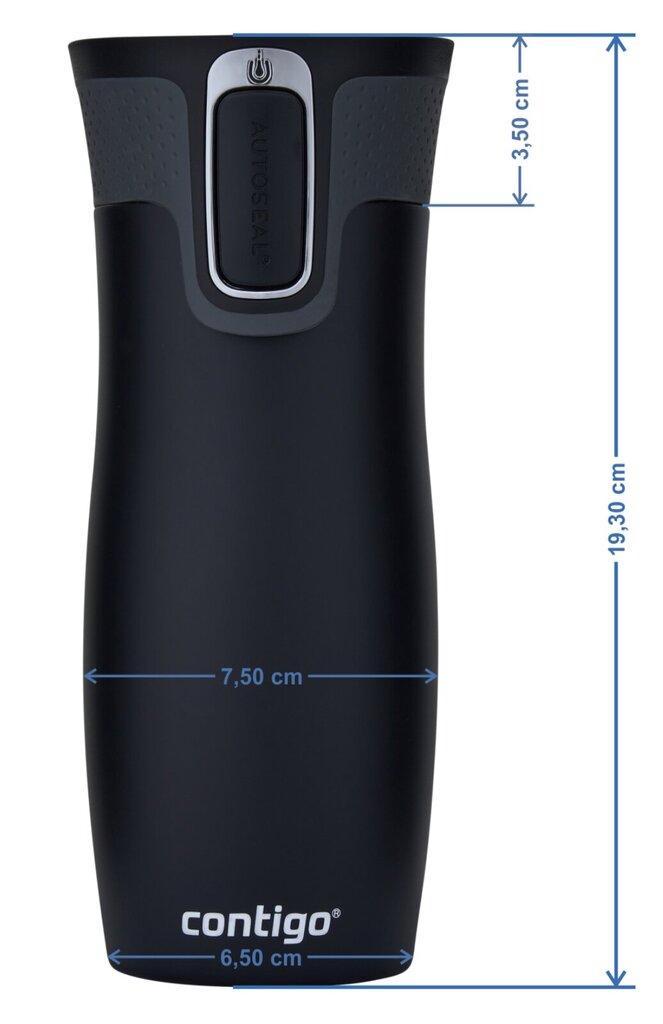 Contigo West Loop 2.0 470ml termokruusi komplekt - latte + matt must цена и информация | Termosed, termostassid | kaup24.ee