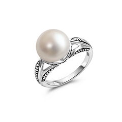 Hõbesõrmus pärlitega, SGR0001165 hind ja info | Sõrmused | kaup24.ee
