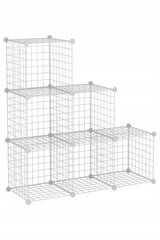 Modulaarne metallkapp x6 33x33x33cm, valge hind ja info | Lastetoa komplektid | kaup24.ee