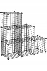 Modulaarne metallkapp x6 33x33x33cm, must hind ja info | Lastetoa komplektid | kaup24.ee