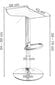 baaritooli - hocker porti, must цена и информация | Söögitoolid, baaritoolid | kaup24.ee