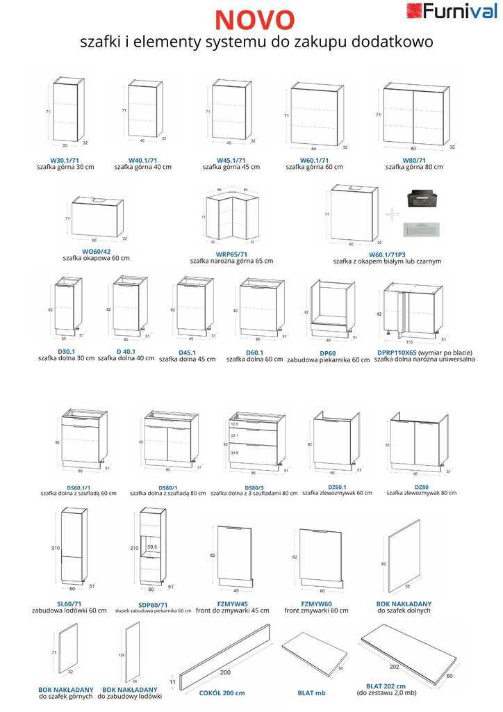 Novo DPRP110X65 alumine nurga köögikapp 110x65 cm, matt valge цена и информация | Köögikapid | kaup24.ee