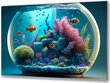 Seinapilt akvaarium veealune maailm 36x23 cm цена и информация | Seinapildid | kaup24.ee