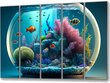 Seinapilt akvaarium veealune maailm 36x23 cm цена и информация | Seinapildid | kaup24.ee