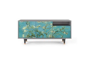 Тумба под ТВ T7 Almond Blossom By Van Gogh L 125 cm, серый цена и информация | Комоды | kaup24.ee