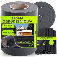 Aia Strip Anthracite 19X35M Panel Fence Shield +Uv цена и информация | Заборы и принадлежности к ним | kaup24.ee