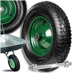 Ratas Tabelidele 4.00-8 400-8 400X8 Big Wheel With Inflatable Rubber + Axle hind ja info | Aiatööriistade lisatarvikud | kaup24.ee