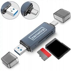 SD-kaardi lugeja 4in1 Zenwire цена и информация | Адаптеры и USB-hub | kaup24.ee