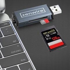 SD-kaardi lugeja 4in1 Zenwire цена и информация | Адаптеры и USB-hub | kaup24.ee