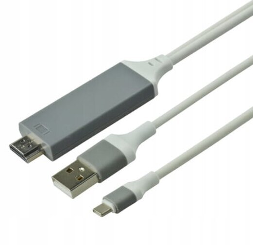 HDMI-adapter Lightning Zenwire'iga, valge hind ja info | USB jagajad, adapterid | kaup24.ee