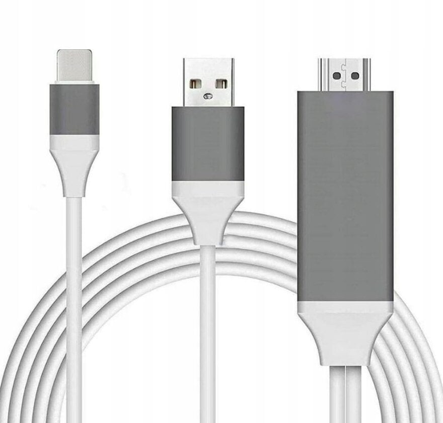 HDMI-adapter Lightning Zenwire'iga, valge hind ja info | USB jagajad, adapterid | kaup24.ee