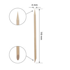 Apelsini puidust maniküüri pulgad Staleks Pro, 110 mm, 100 tk hind ja info | Maniküüri ja pediküüri tarvikud | kaup24.ee