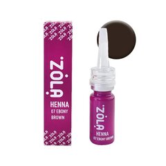 Henna kulmuvärv Zola 07 Ebony Brown, 10 g hind ja info | Kulmuvärvid, -pliiatsid | kaup24.ee