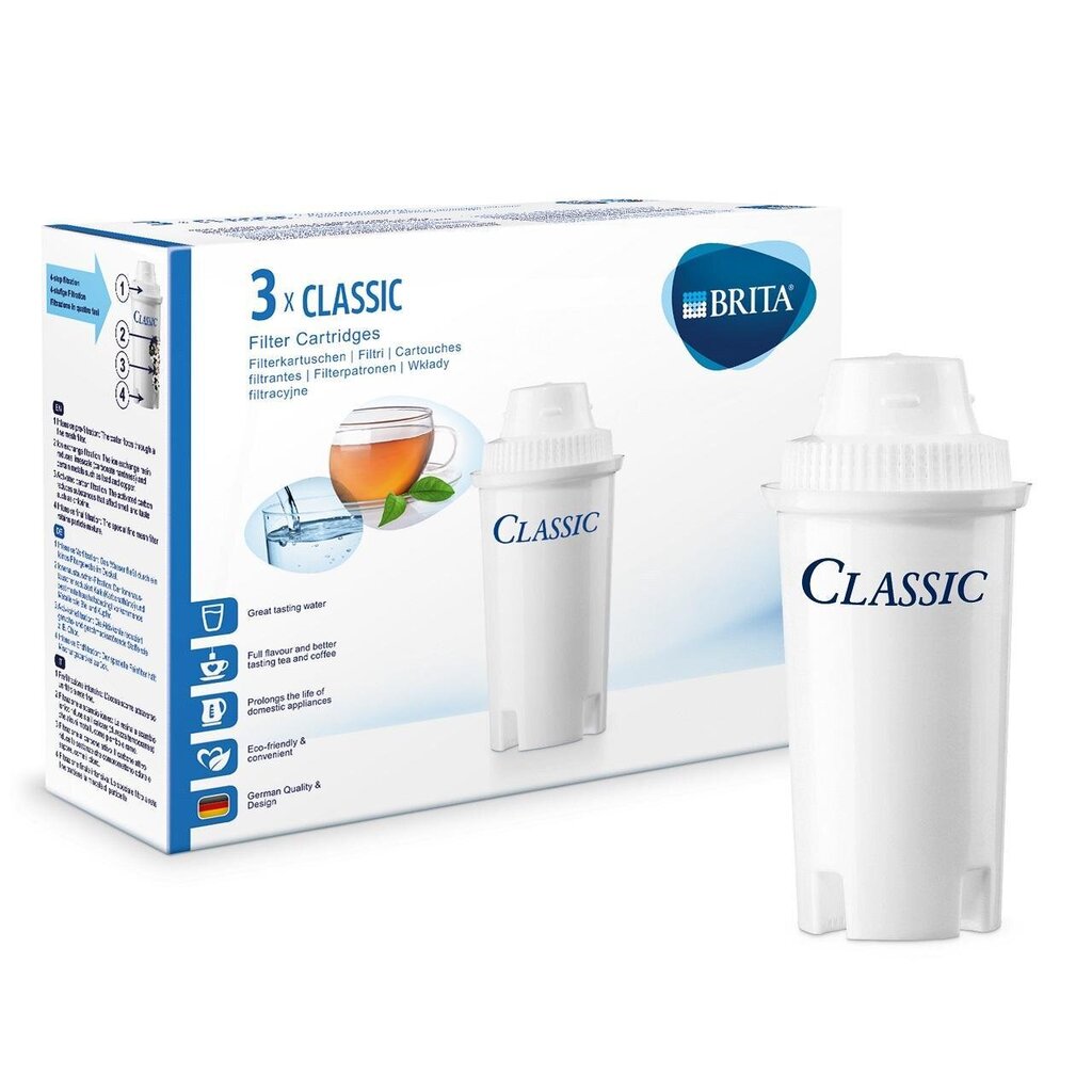 Brita Classic Water Filter 3 pcs hind ja info | Filterkannud ja filtrid | kaup24.ee