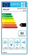 Maan OELBW731D4KR.S3CZ.M2_EO цена и информация | Вытяжки на кухню | kaup24.ee