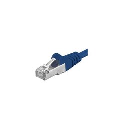 Patchcord SFTP RJ45-RJ45 Cat.6A, 0,25 m, albastru, "SFTP-6A-0,25-BL" (tämber verde 0,08 lei) цена и информация | Кабели и провода | kaup24.ee