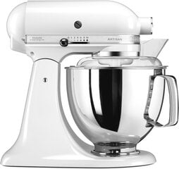 KitchenAid köögikombain Artisan Elegance 4.8L (5KSM175PS) valge цена и информация | Кухонные комбайны | kaup24.ee