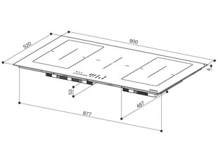 Faber induktsioonplaat FCH 95 BK KL цена и информация | Варочные поверхности | kaup24.ee