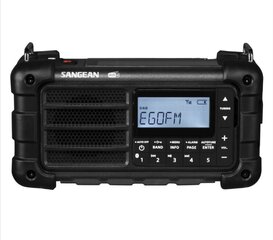 Sangean raadio MMR-99 DAB must Emergency/Crank/Solar Radio hind ja info | Raadiod ja äratuskellad | kaup24.ee