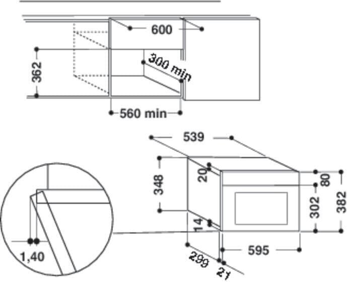 Whirlpool integreeritav mikrolaineahi AMW 439 WH, valge hind ja info | Mikrolaineahjud | kaup24.ee