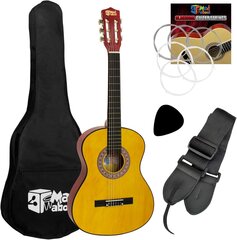 Hull CLG1-12-Pack komplekti klassikalise hispaania kitarri, 1/2 suurusega, lastele-Now-ga tasuta õppetundidega 6 kuud hind ja info | Kitarrid | kaup24.ee