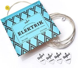 Belfort® E-Guitari keelpillid-esimese klassi nikkel keelpillid elektrikitarri jaoks (6-nööbikomplekt) | sh 4 valikut + ekstra kõrge e-lüüs hind ja info | Muusikariistade tarvikud | kaup24.ee