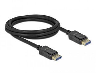 Delocki kaabel DisplayPort 2.0 isane > DisplayPort isane 10K 2 m hind ja info | Kaablid ja juhtmed | kaup24.ee
