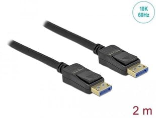 Delocki kaabel DisplayPort 2.0 isane > DisplayPort isane 10K 2 m hind ja info | Kaablid ja juhtmed | kaup24.ee