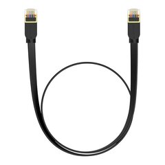 Baseus Cat 7 UTP Ethernet RJ45 Cable Flat 1 m black цена и информация | Кабели и провода | kaup24.ee