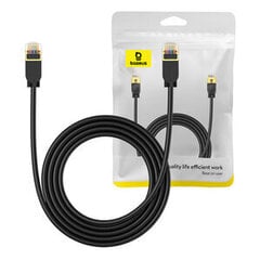 Baseus Cat 7 10Gb Ethernet RJ45 Cable 2m black цена и информация | Кабели и провода | kaup24.ee