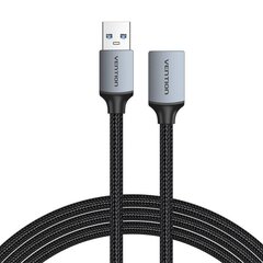 Extension Cable USB 3.0, male USB to female USB-A, Vention 2m (Black) цена и информация | Кабели и провода | kaup24.ee