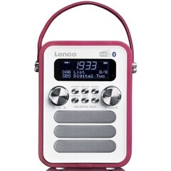 Lenco raadio PDR-051 roosa/valge hind ja info | Raadiod ja äratuskellad | kaup24.ee