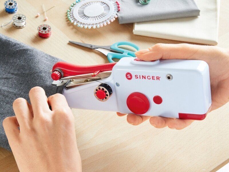 Pfaff käsiõmblusmasin Stitch Sew Quick Handheld Cordless Mending Maching цена и информация | Õmblusmasinad, tikkimismasinad | kaup24.ee