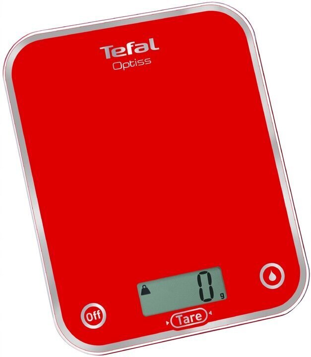 Köögikaal Tefal Optiss BC5004V1, 5 kg, punane hind ja info | Köögikaalud | kaup24.ee