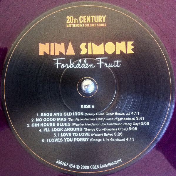 Nina Simone - Forbidden Fruit, LP, vinüülplaat, 12" vinyl record, Purple Clear Colored Vinyl цена и информация | Vinüülplaadid, CD, DVD | kaup24.ee