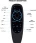 Fusion G10S PRO BT universaalne juhtmevaba | bluetooth pult hääljuhtimisega ja taustavalgustusega Smart TV | Android | PC jaoks цена и информация | Smart TV tarvikud | kaup24.ee