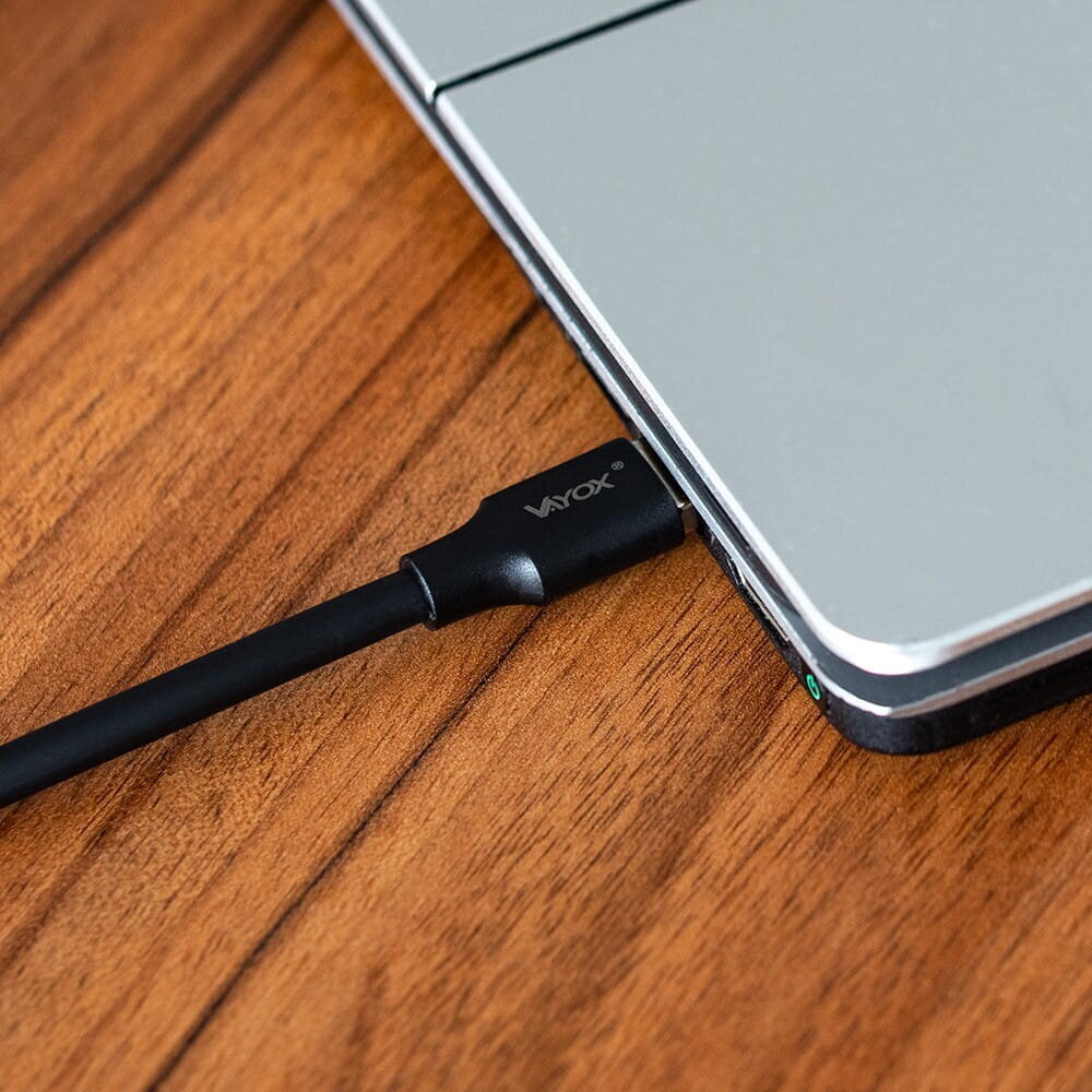 USB - USB-C 120W 3A 1m kiire liin must VA0121 Vayox kaabel цена и информация | Kaablid ja juhtmed | kaup24.ee