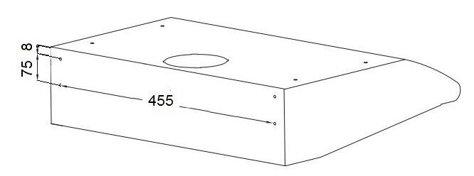 Maan kapi all olev pliidipuhasti Juno 60 cm цена и информация | Õhupuhastid | kaup24.ee